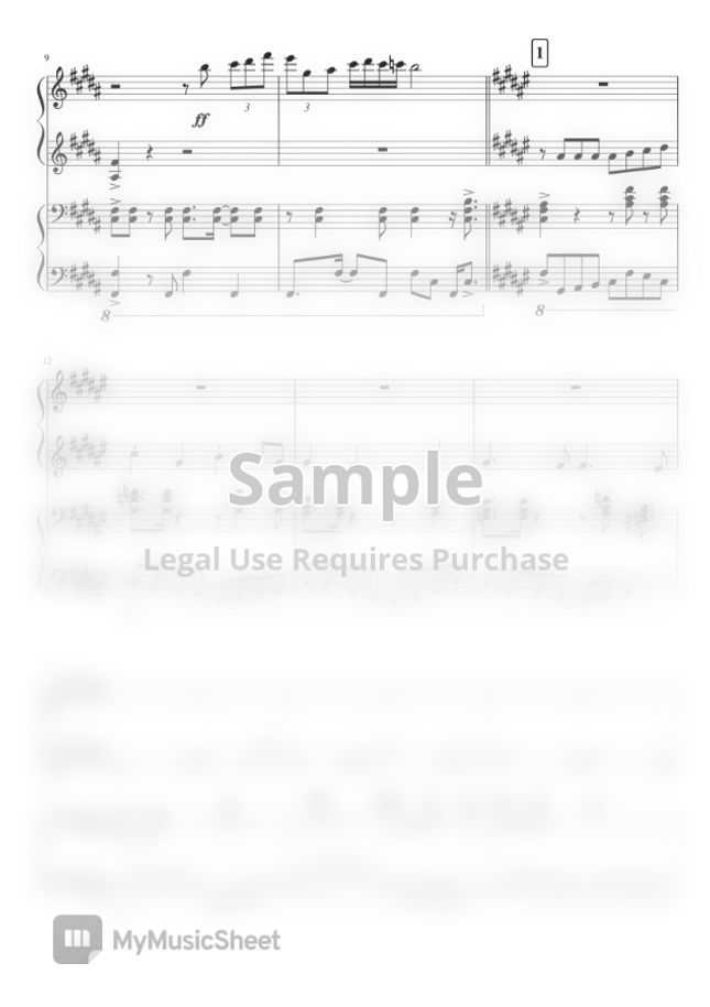 Official HIGE DANdism Mixed Nuts (Piano 4 Hands / ★★★☆☆☆) by soup