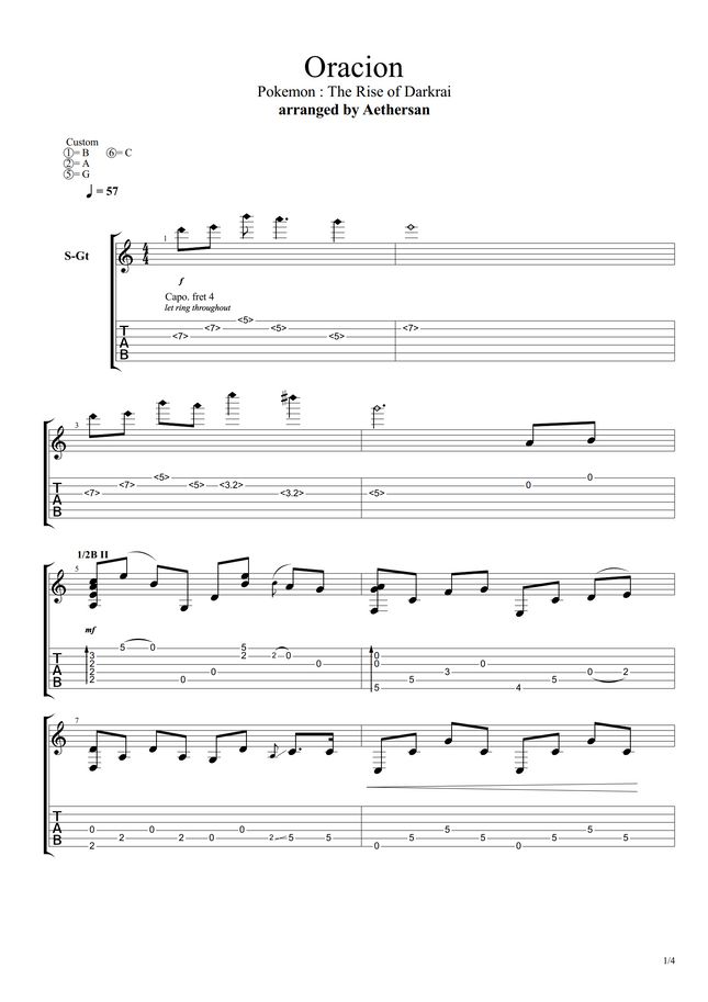 Aethersan Sheet Music