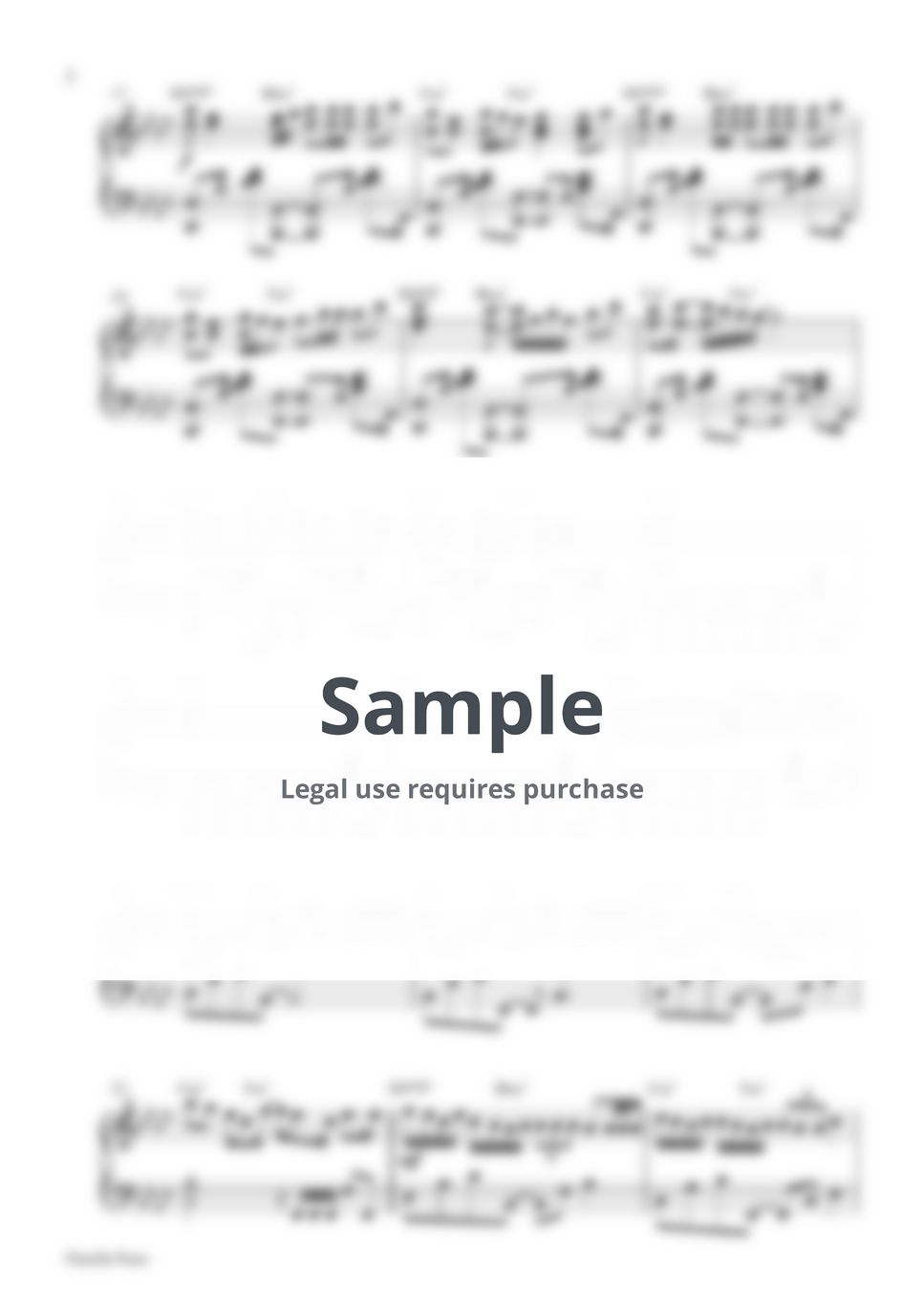 TXT - Deja Vu (Piano Sheet) by Pianella Piano