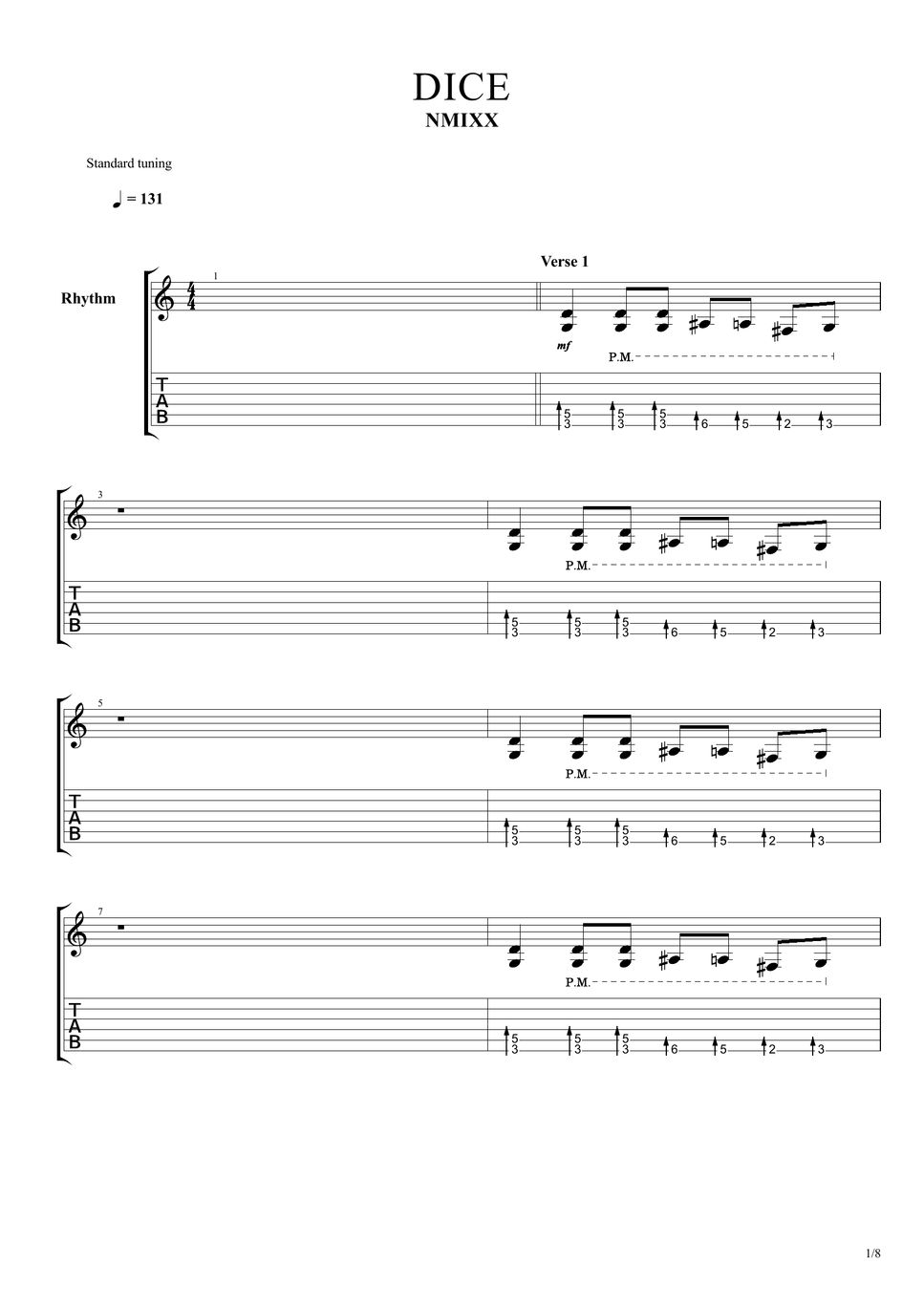 NMIXX DICE Spartito by Rob Ethereal