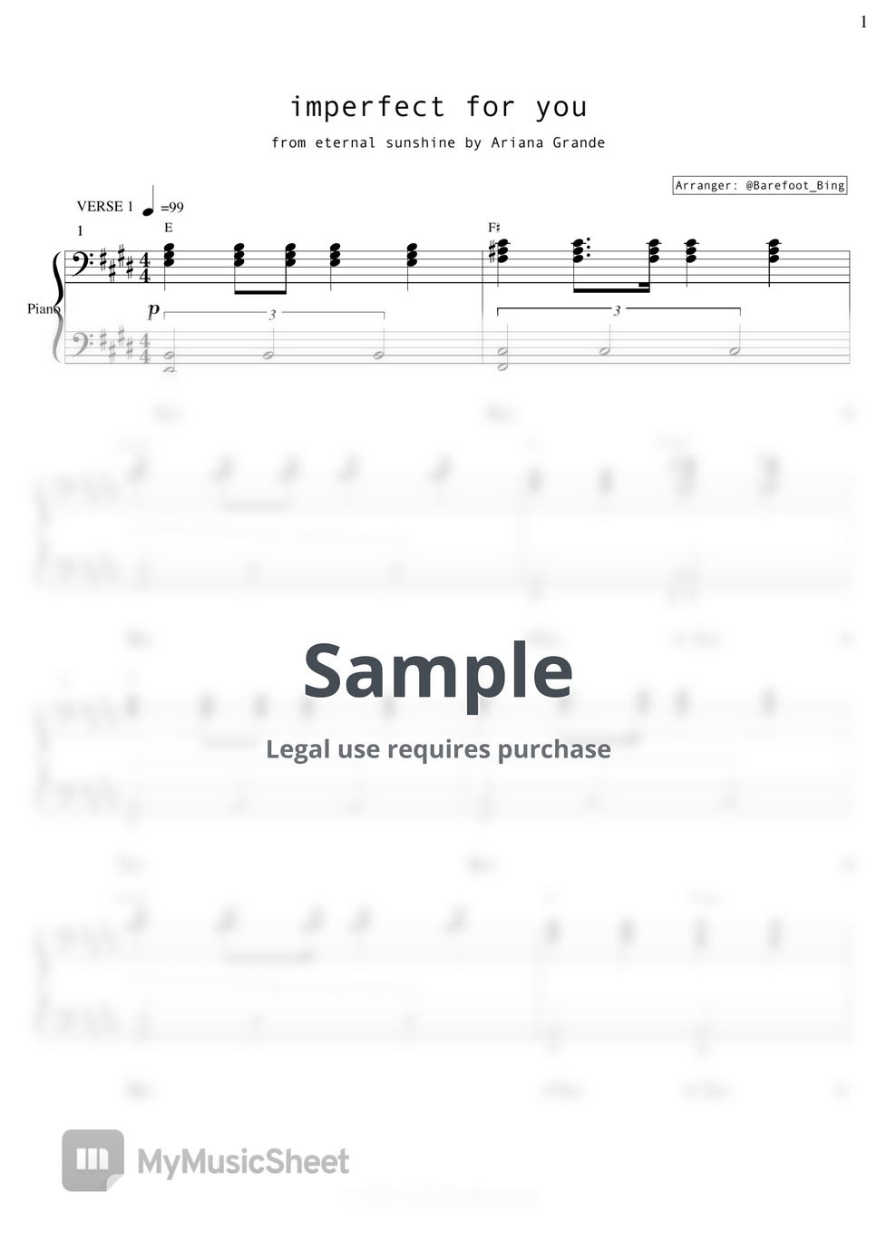 Music Sheet - <b>imperfect</b> <b>for</b> <b>you</b>.pdf. 