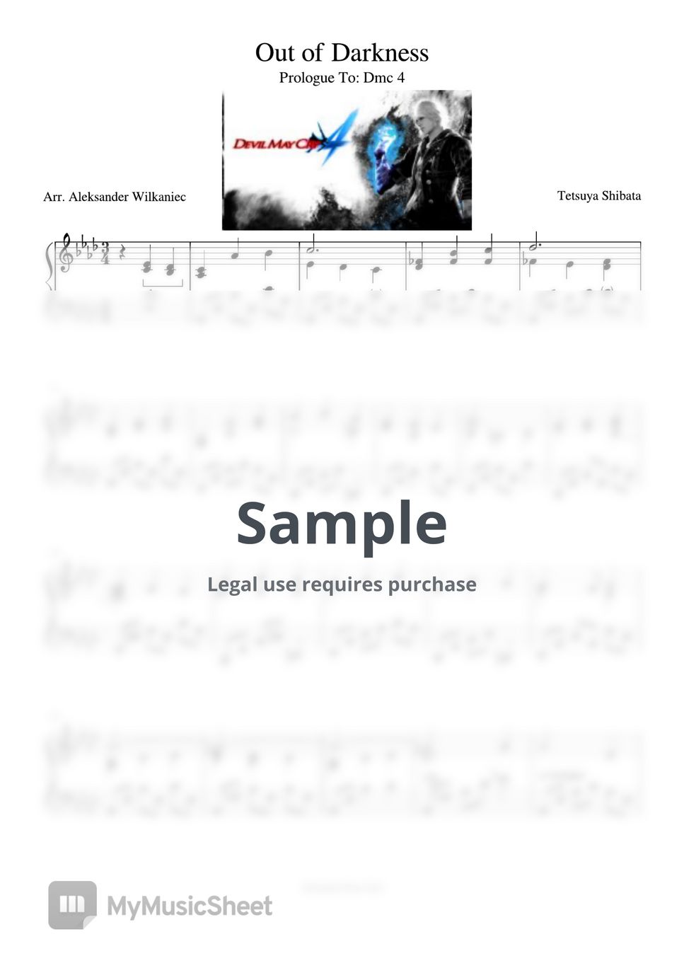 Tetsuya shibata out of darkness sheets by sheet music express