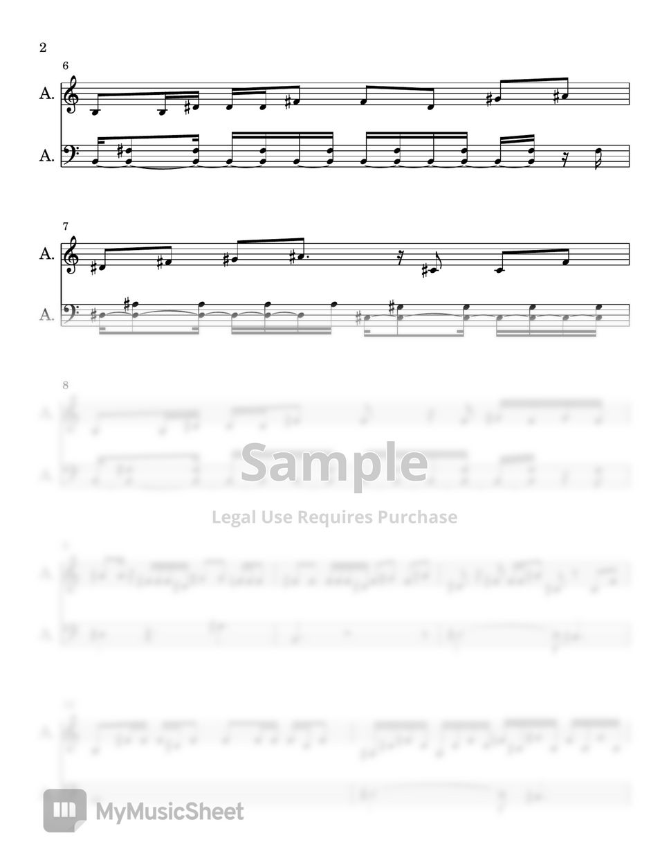 Nasty C I Miss You PIANO SHEET Sheets By SA Piano