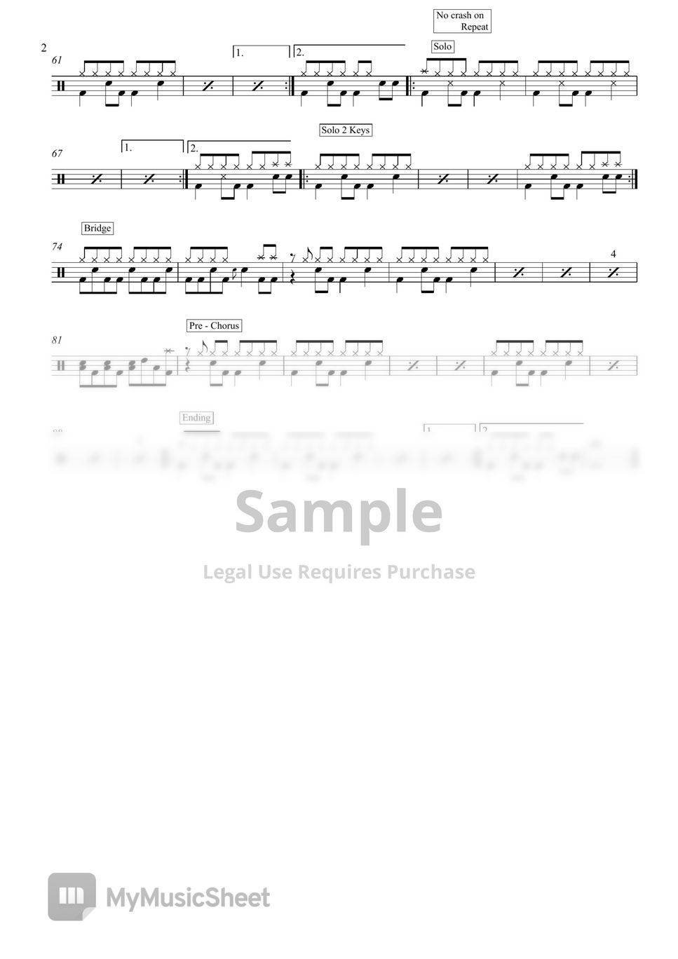 Tears For Fears - Advice for the young at heart by Drum Transcription: Leo Alvarado