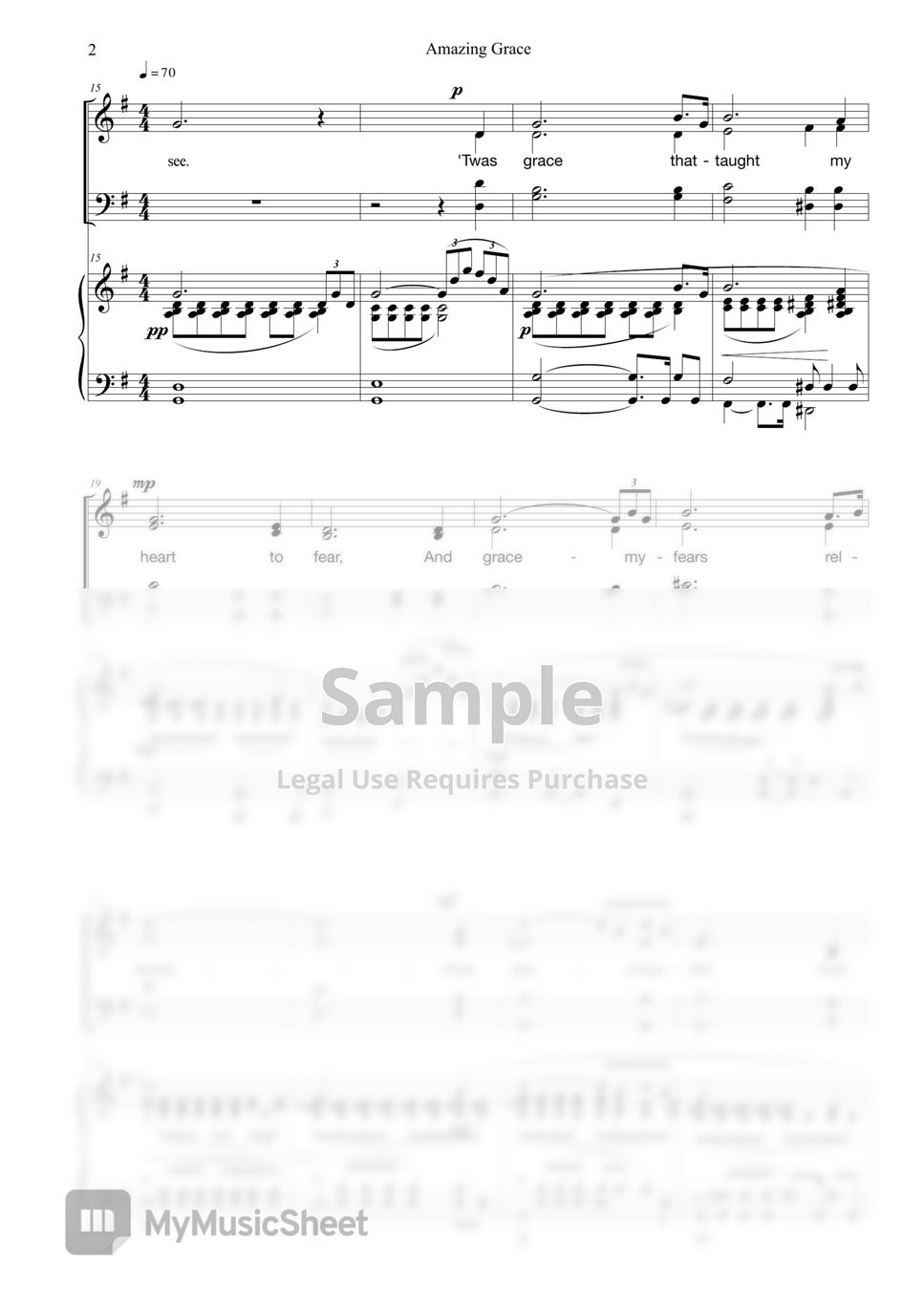  305 Amazing Grace 4 Sheets By Sora Hong