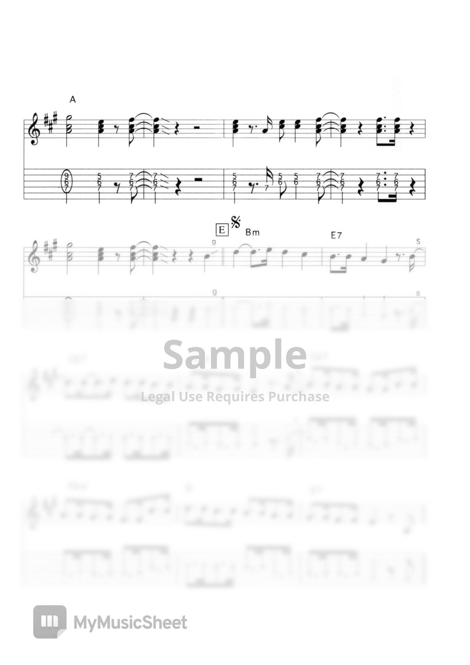VENTURES NUTTY (Electricguitar Instrumental Sheet Music) Sheets by