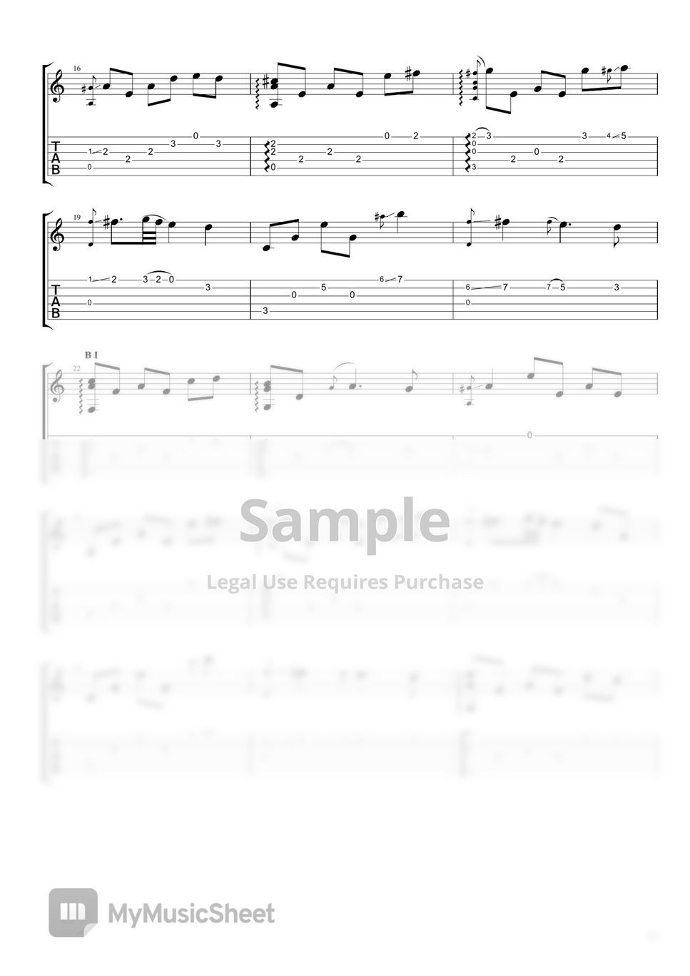 Dragonspine (Genshin Impact OST) Guitar Tab, PDF