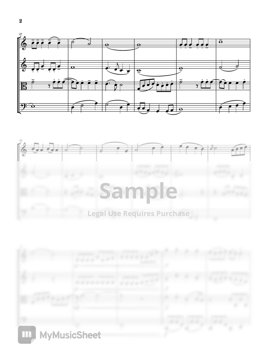 ABBA Super Trouper (string quartet) 악보 by Tate Commission