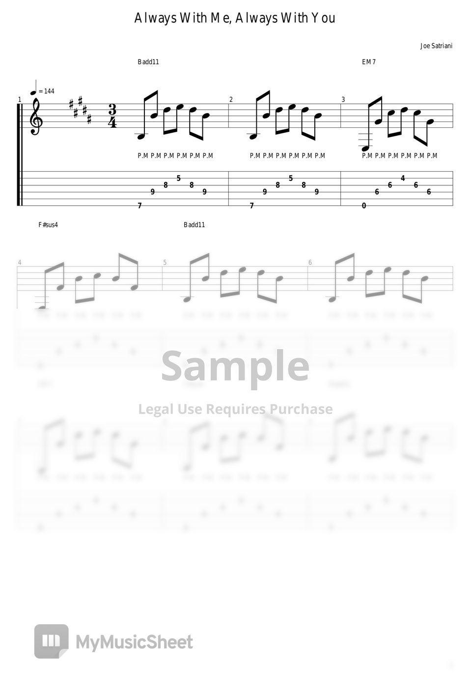 Always With Me, Always With You Tab by Joe Satriani (Guitar Pro