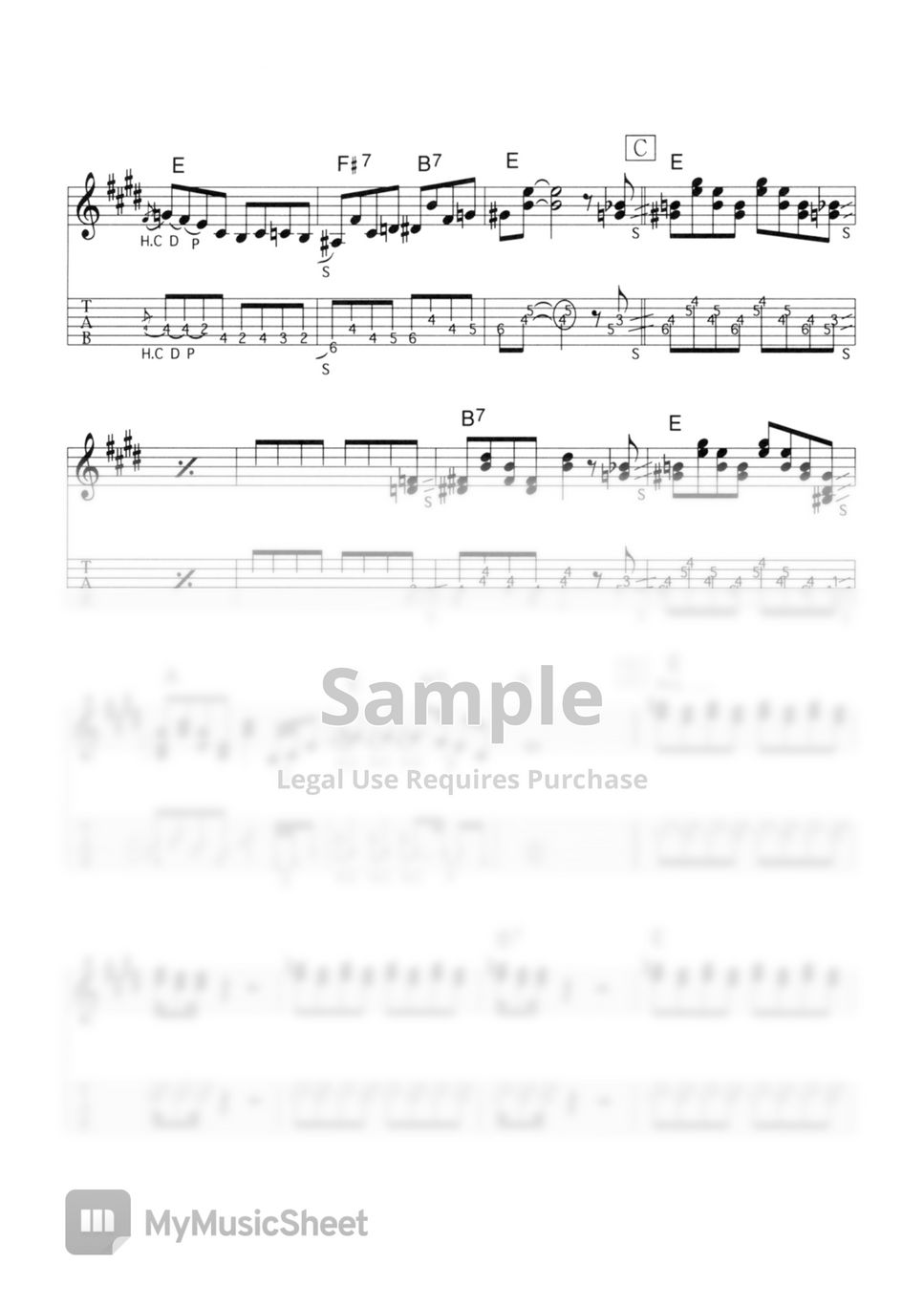 THE VENTURES STEEL GUITAR RAG (VENTURES SOUND ELECTRIC GUITAR) Sheets