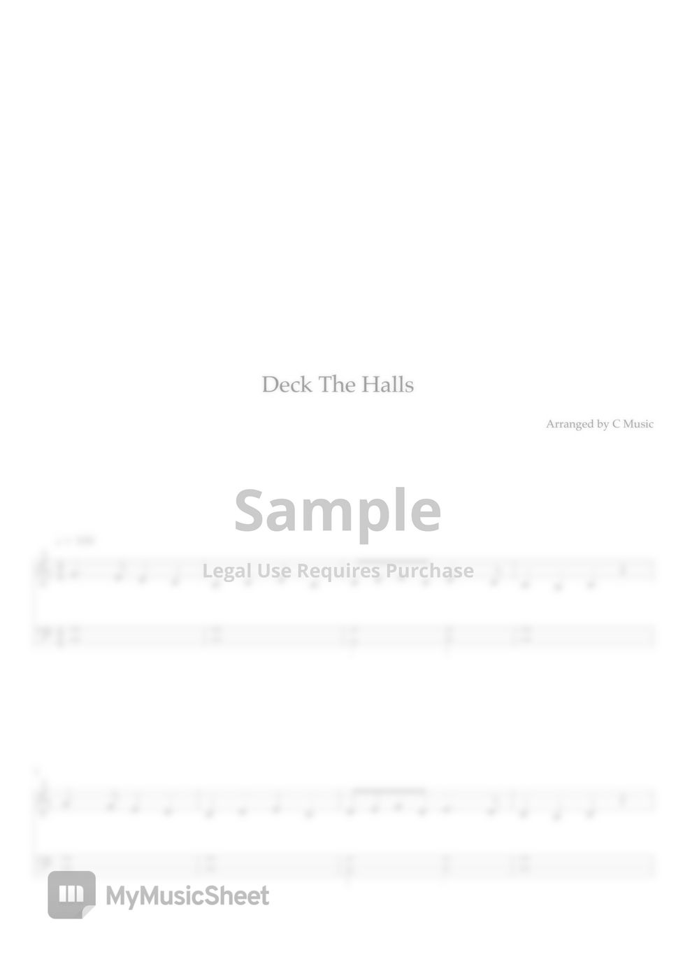 Thomas Oliphant, - Deck the Halls (Easy Version) by C Music