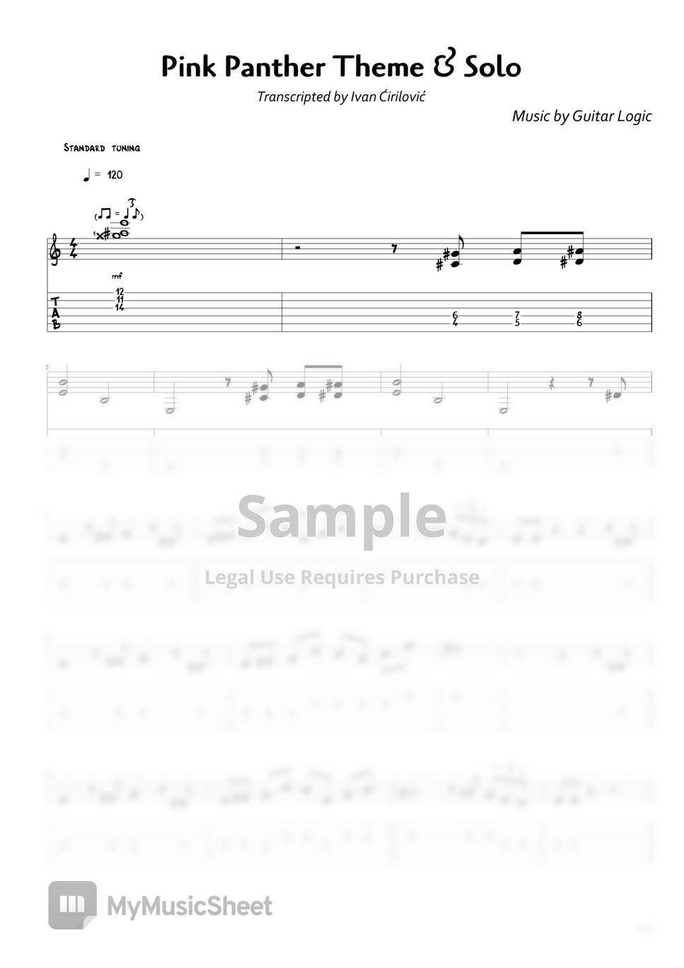 henry-mancini-the-pink-panther-theme-fingerstyle-version-sheets-by
