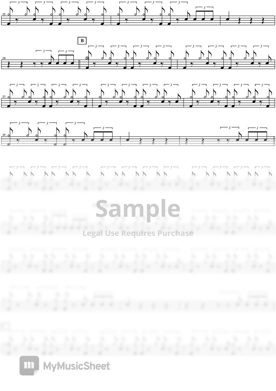 Stray Cats Stray Cat Strut Sheets By COPYDRUM