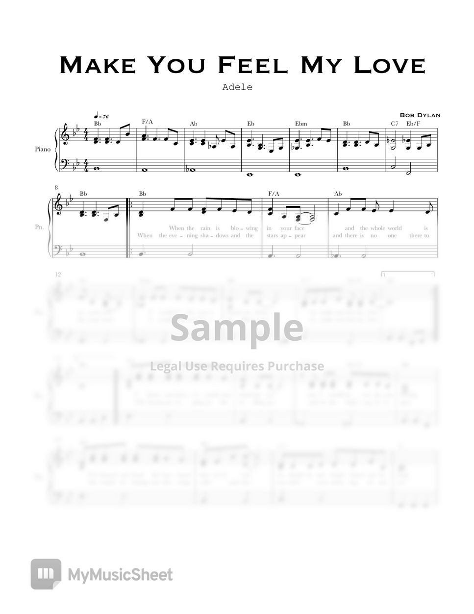 adele-make-you-feel-my-love-easy-version-sheets-by-phianonize