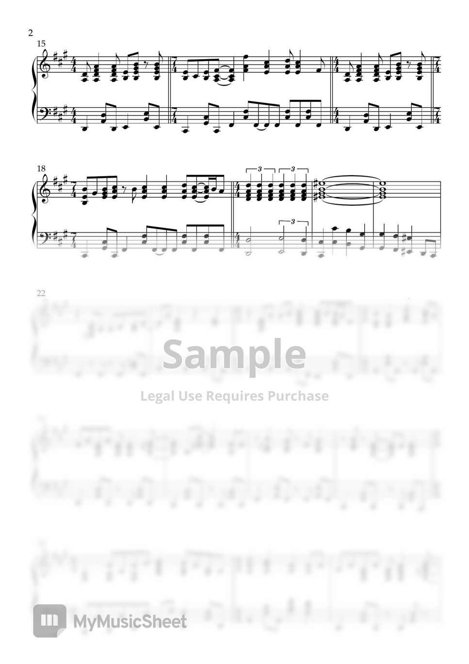 Burt Bacharach - Sing2 OST - I Say a Little Prayer (PIANO SOLO) by 구름사다리뮤직 CLOUD LADDER