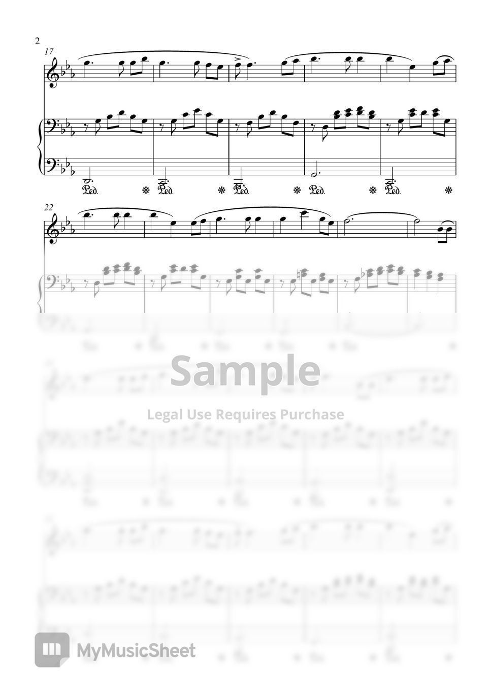 Joe Hisaishi Rondo of The House of Sunflower for Flute and Piano Sheets by Hai Mai