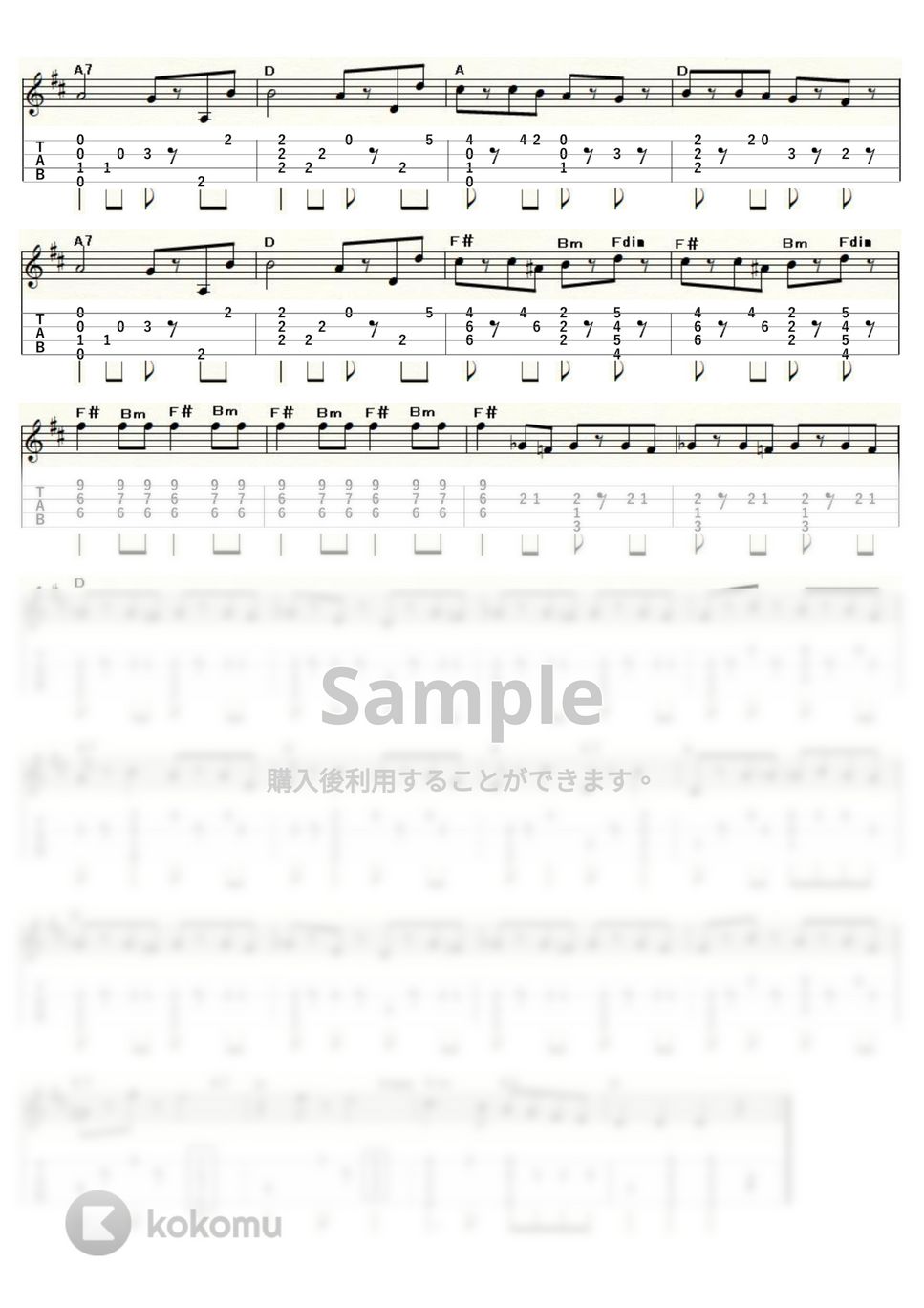 ヨハン・シュトラウス1世 - ラデツキー行進曲 (ｳｸﾚﾚｿﾛ / Low-G / 中～上級) by ukulelepapa