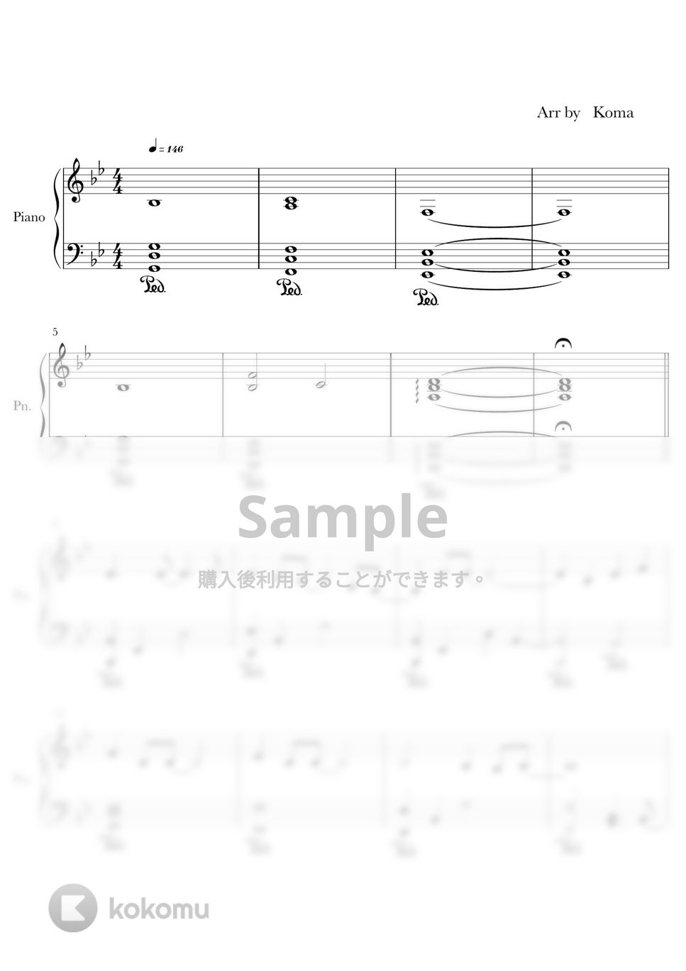 中島みゆき - 糸 楽譜 by Koma