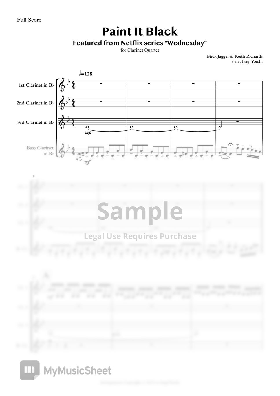 Mick Jagger & Keith Richards Paint It Black Sheets by Isagi Yoichi