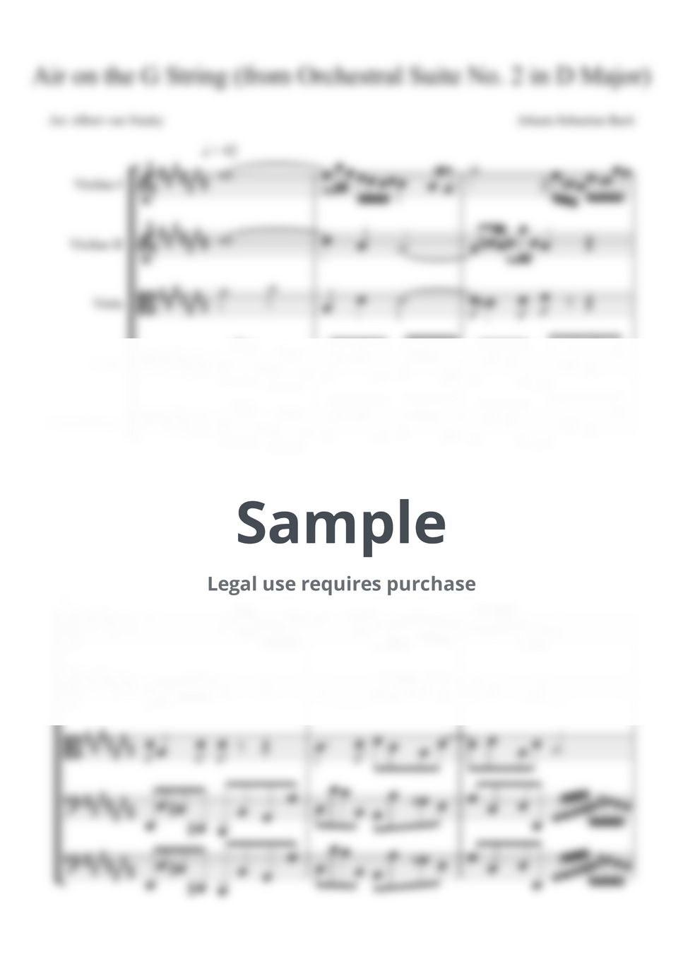 Albert van Niasky J. S. Bach Air on the G String C major key