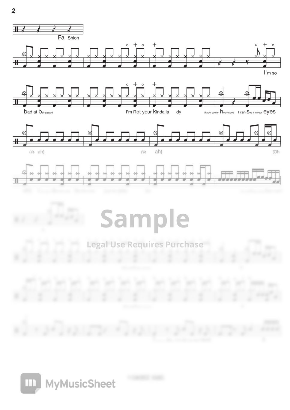 jessi-what-type-of-x-sheets-by-gwon-s-drumlesson