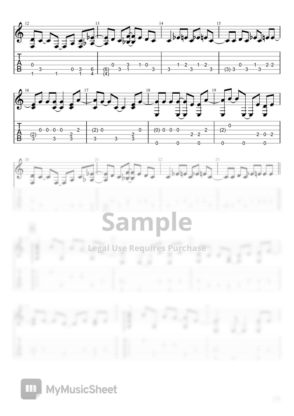 Koji Wada ButterFly (Fingerstyle) Sheets by u3danchou