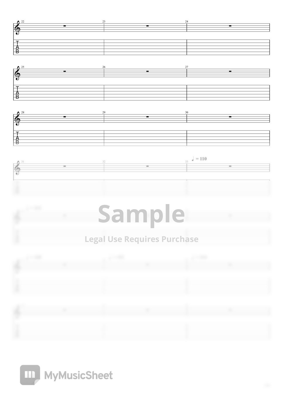 lamb of god in your words 악보 by your repeater