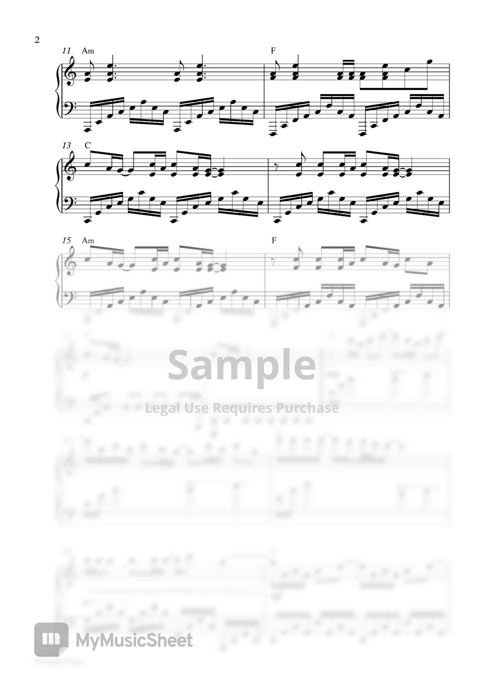 Imagine Dragons - Thunder (Piano Sheet) Sheets by Pianella Piano