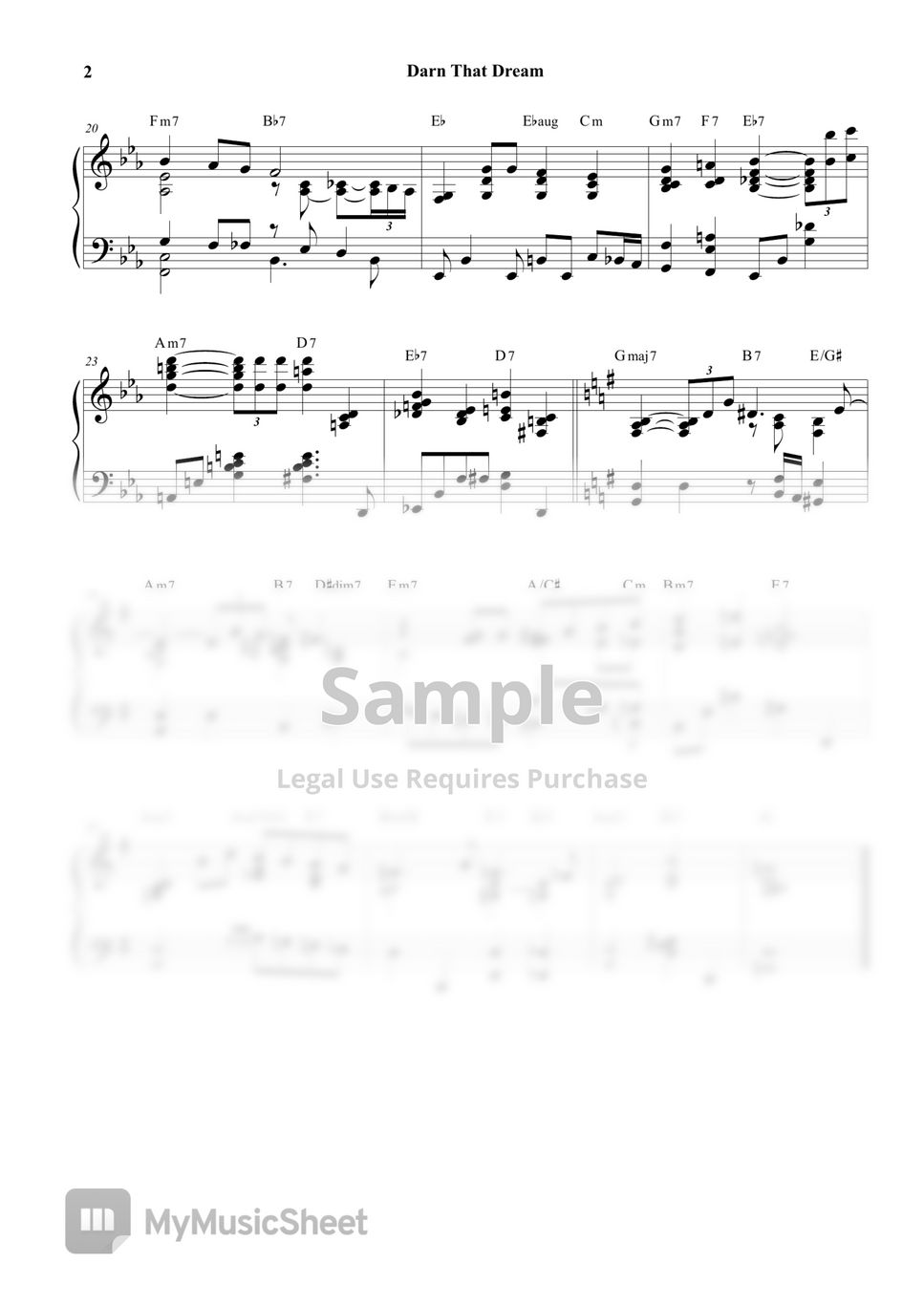 Jimmy Van Heusen - Darn That Dream by Daeyoun Kim