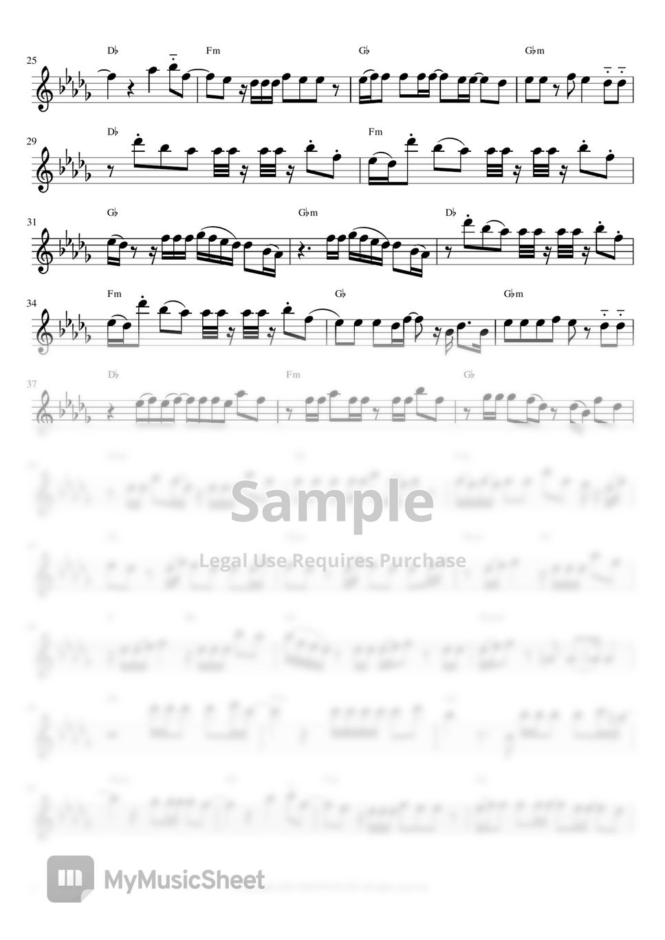 BTS - 00:00 Zero O'Clock (Flute Sheet Music) by sonye flute