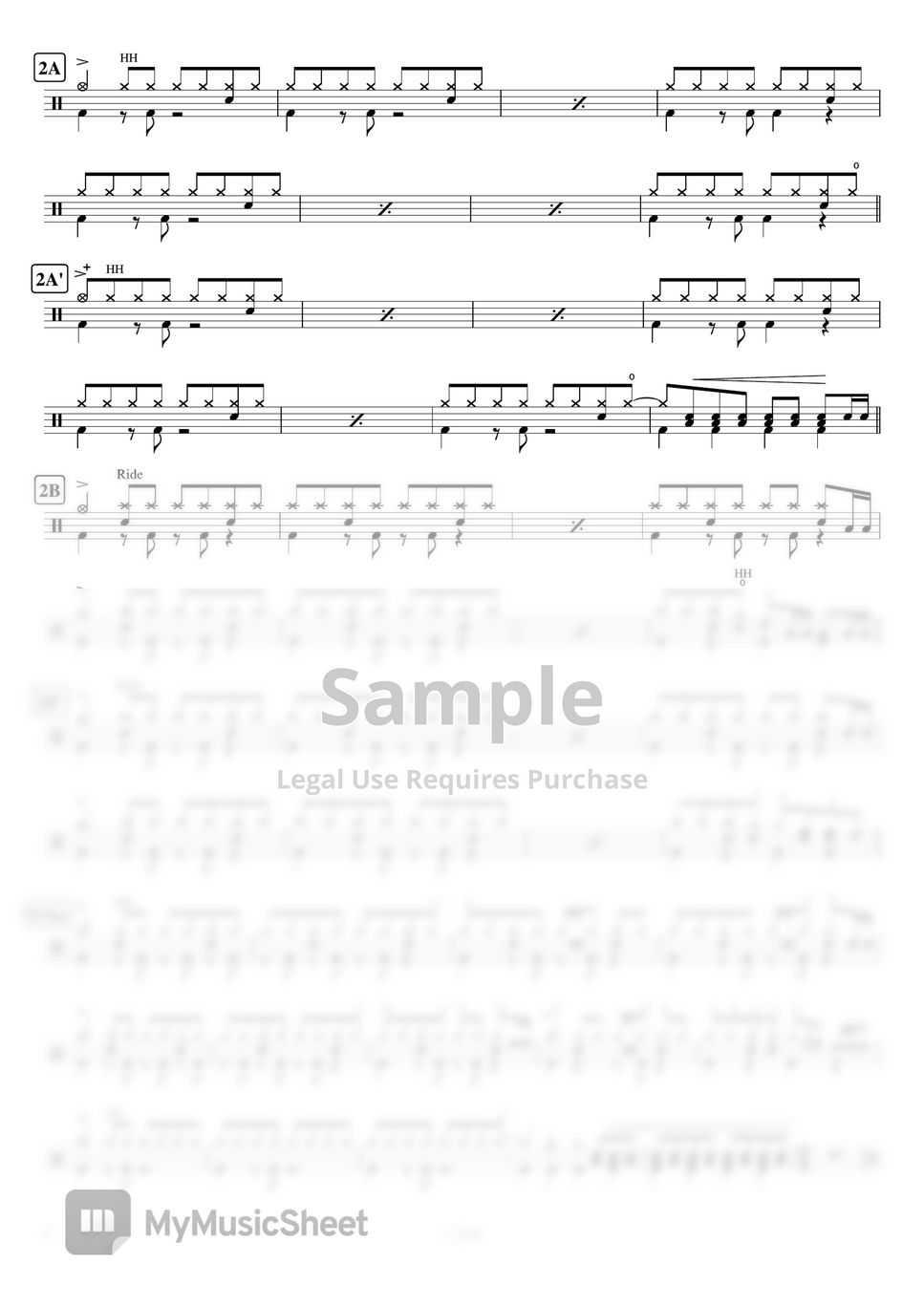 Mr.Children - Kurumi / くるみ by Cookai's J-pop Drum sheet music!!!