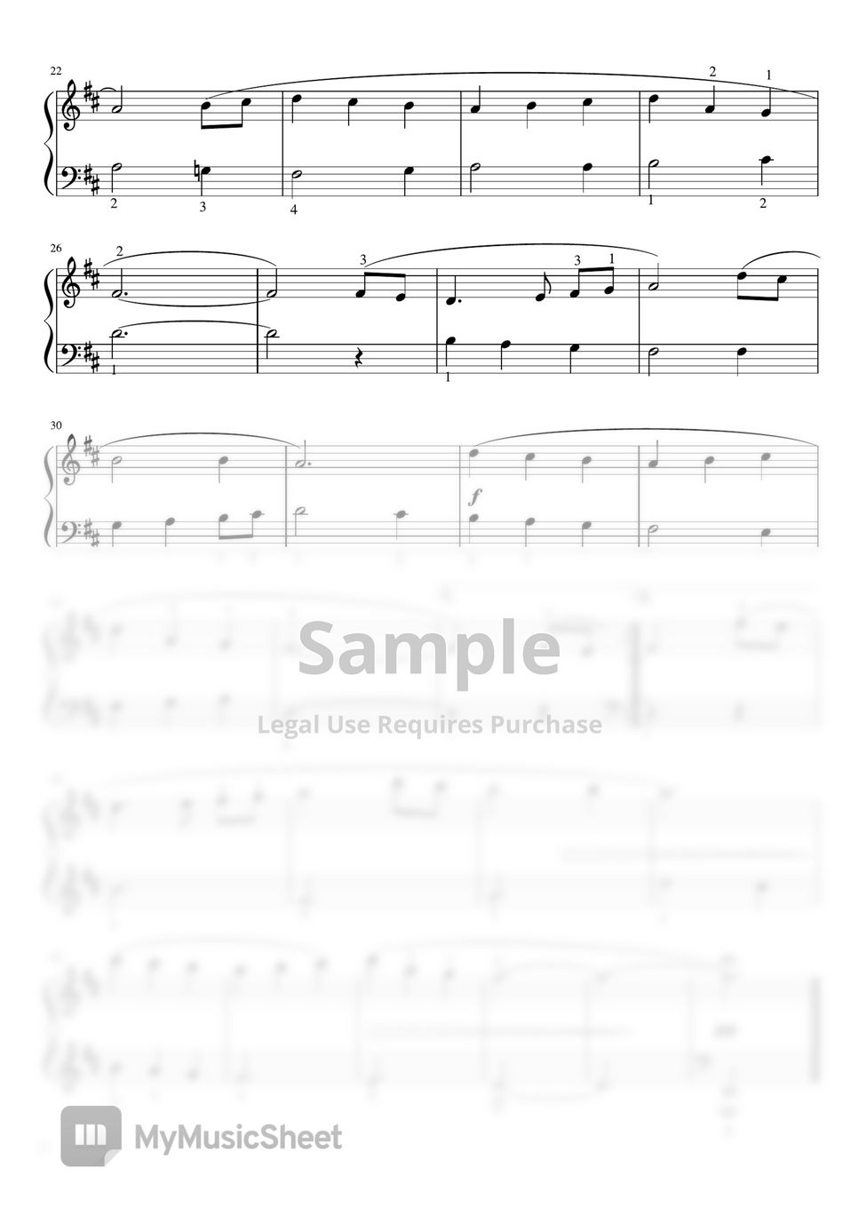 traditional - The First Noel (Ddur・Beginner piano solo) Sheets by pfkaori