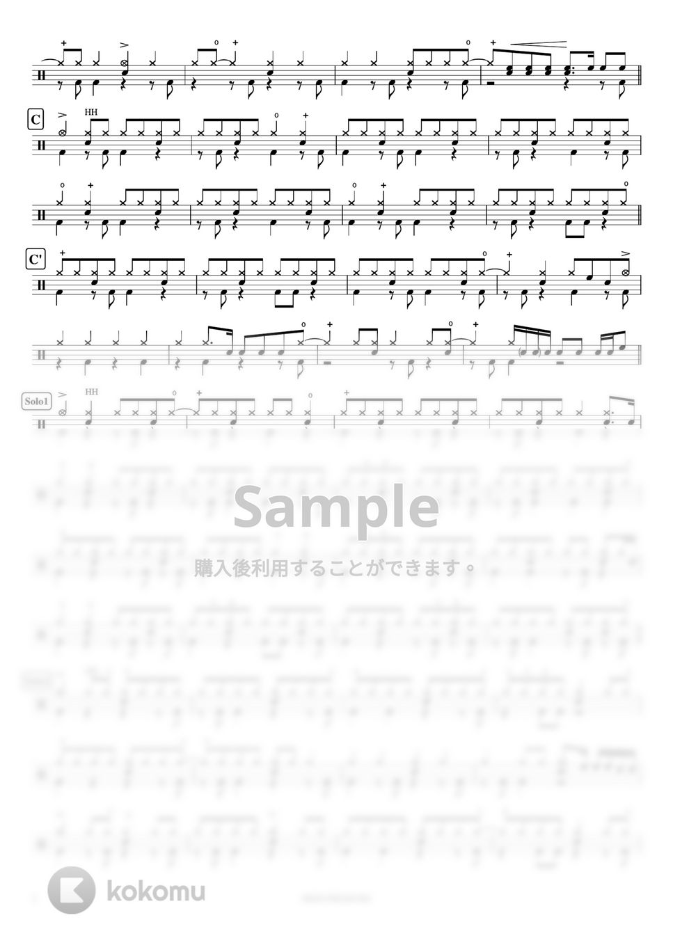 MALTA - HIGH PRESSURE 楽譜 by ドラムが好き！