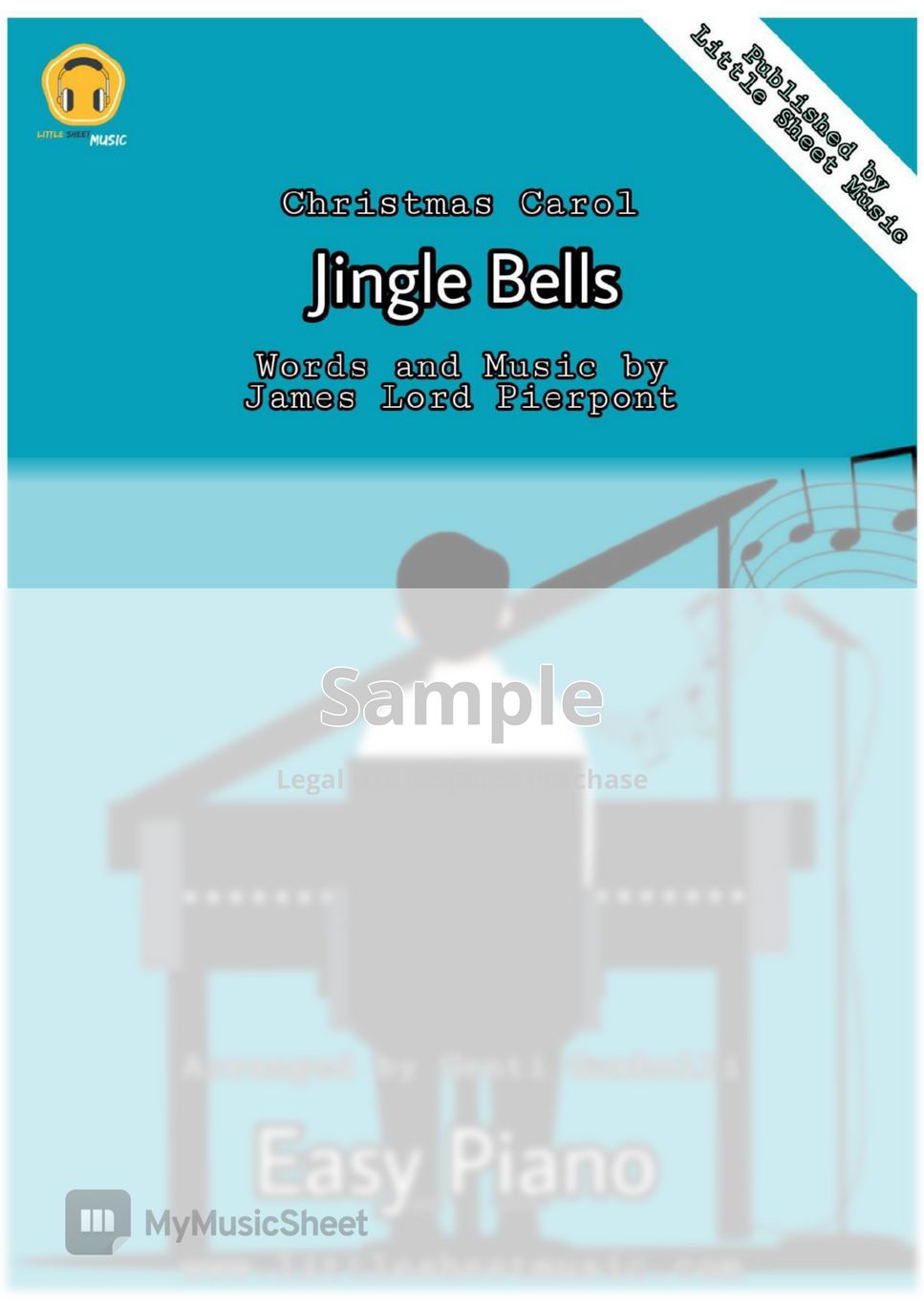 James Lord Pierpont Jingle Bells Sheets by Genti Guxholli
