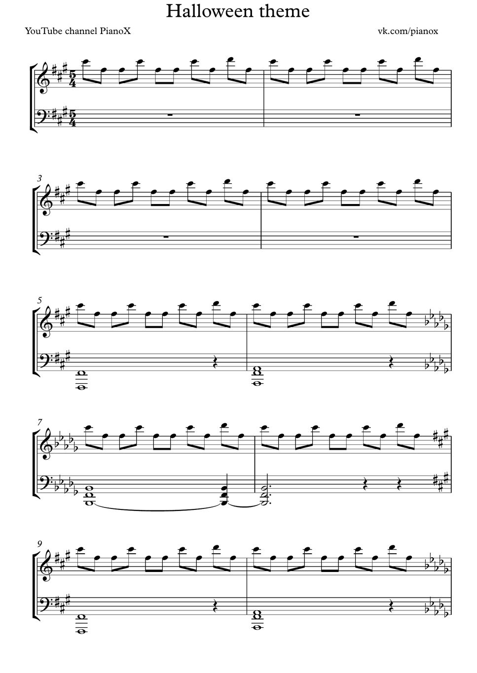 John Carpenter Halloween theme Sheets by PianoX