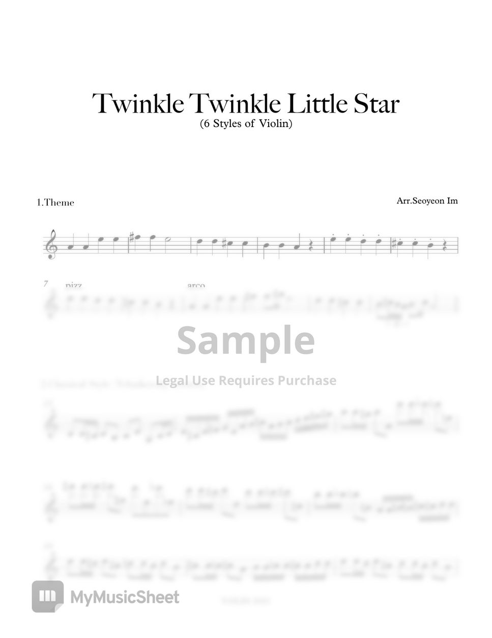Mozart - 6 Different Style of "Twinkle Twinkle Little Star" by V.OLIN