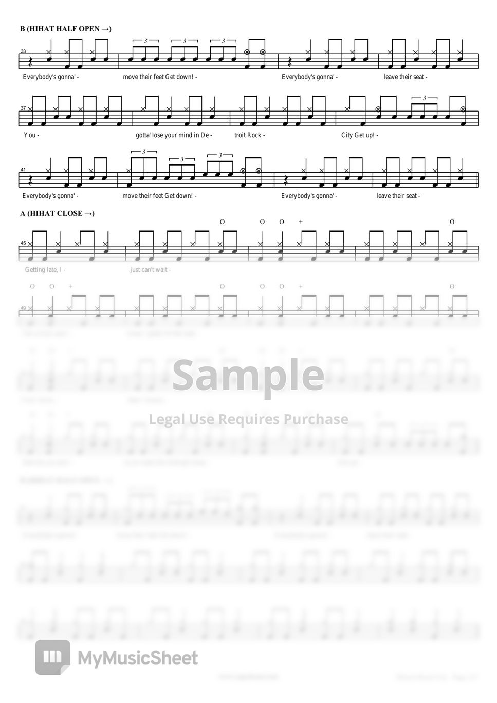 Kiss Detroit Rock City Sheets by COPYDRUM