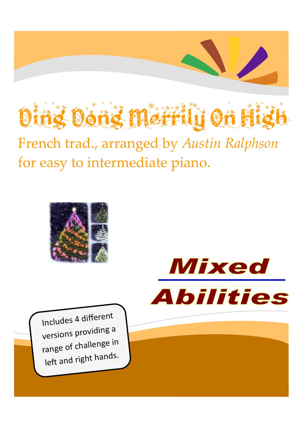 French trad. - Ding Dong Merrily On High - for easy piano to ...