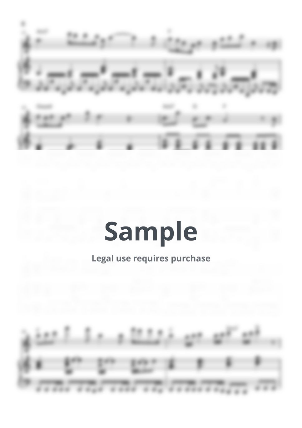 IU - Love wins all (Piano 3 manual score / with chords) by TheraPiano