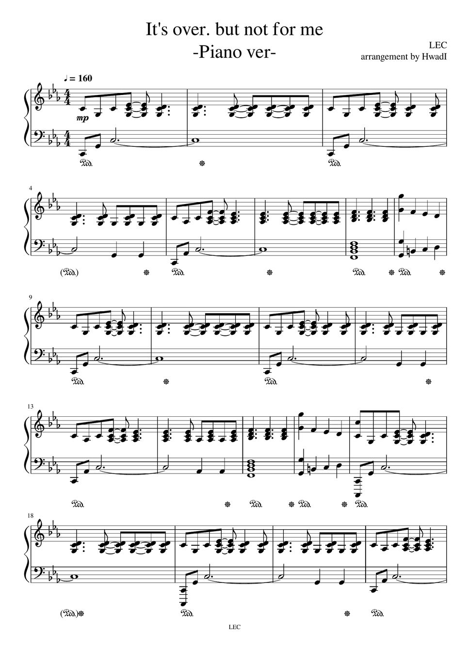 A Dance of Fire and Ice It' over. but not for me 악보 by RootPi