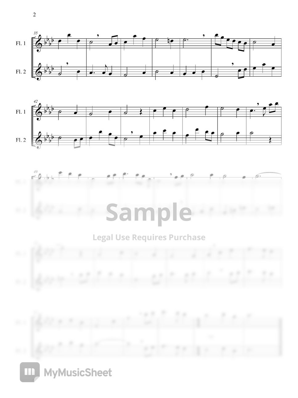 R. Loevland - 10월의 어느 멋진 날(Serenade to Spring, Flute Duet,플룻 듀엣) (플룻 듀엣) by 바론아트