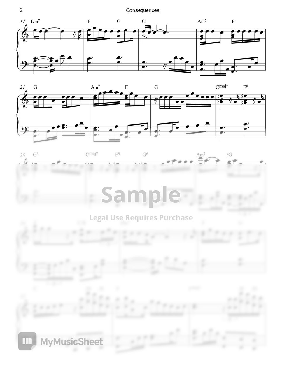 Camila cabello consequences sheets by gloria l 
