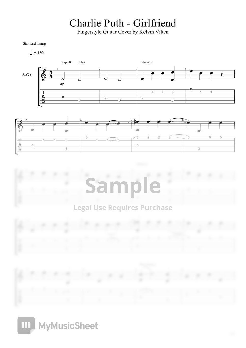 Charlie Puth - Girlfriend by Kelvin Vilten