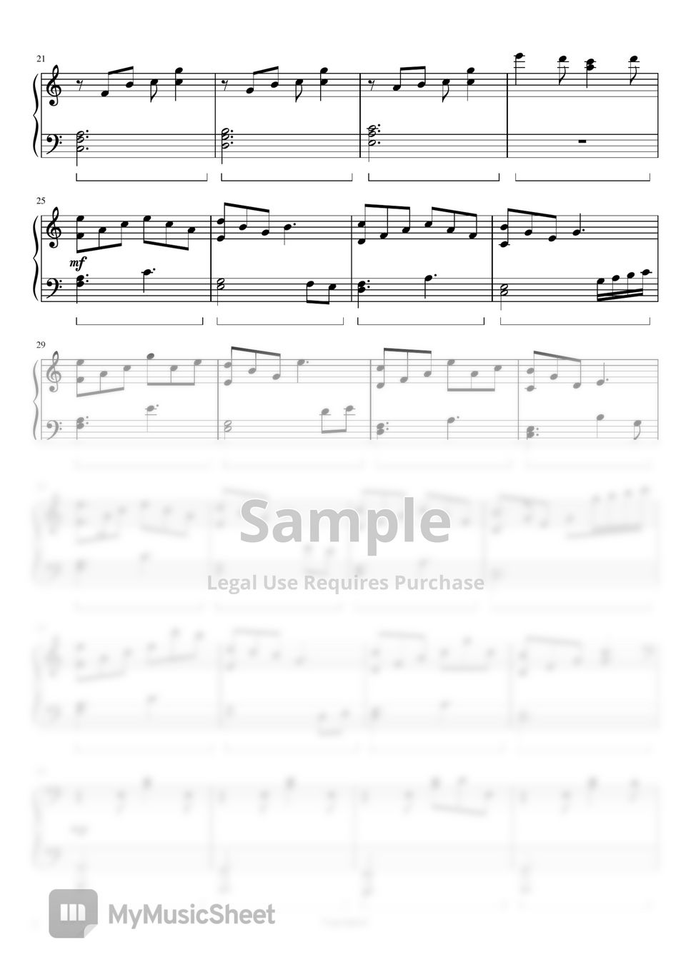 Sussan chan only if original music piano sheets