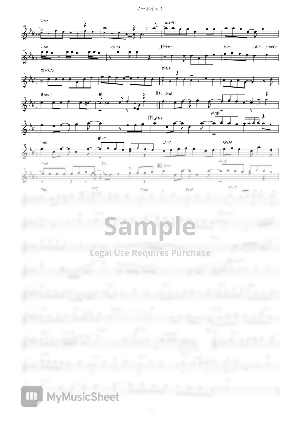 Petit Rabbit's - no poi! (Is the Order a Rabbit?? / in Eb) by muta-sax