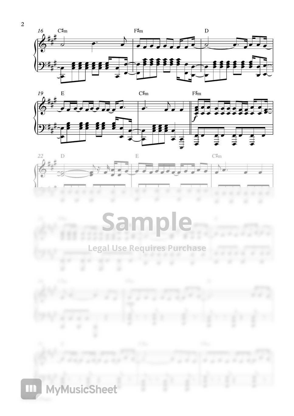 TONES AND I - Dance Monkey (Piano Sheet) by Pianella Piano