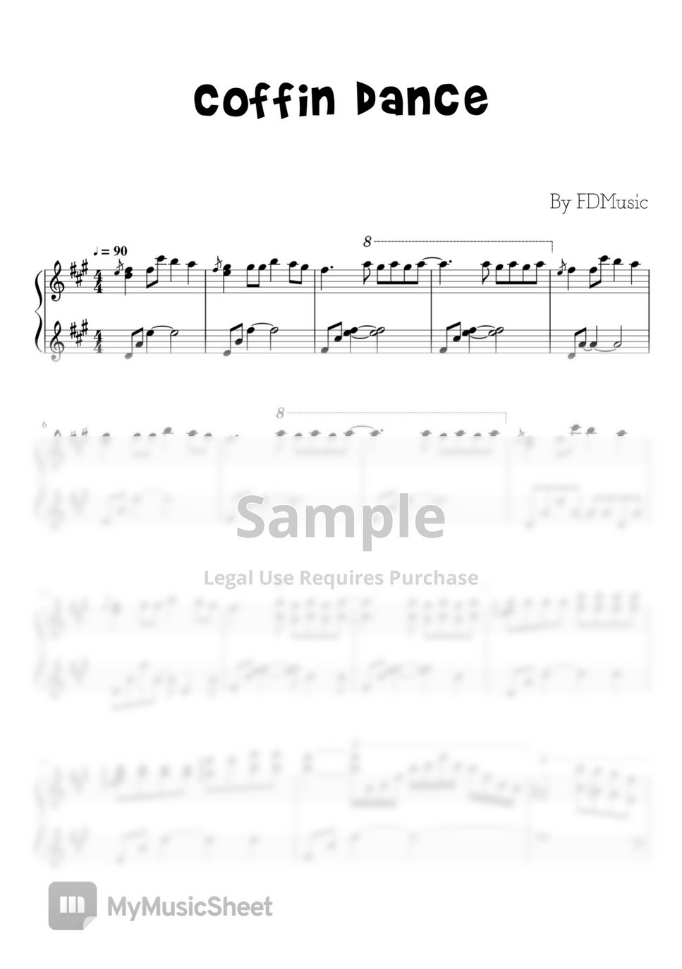Vicetone - Coffin Dance (astronomia) 악보 by FDMusic