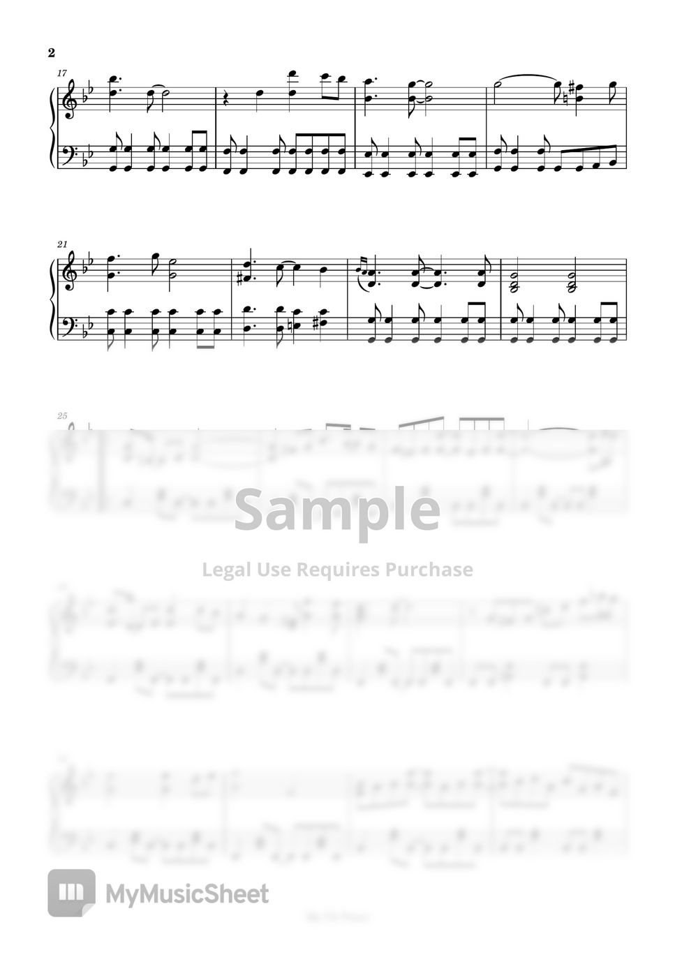 이시우 - B Rossette(하얀거탑 OST) (피아노악보) by My Uk Piano