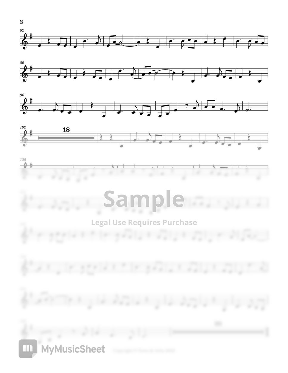 Ryoko Moriyama - Summer of Farewells (Cello Part) by Tomo &amp; Julie - Page 2