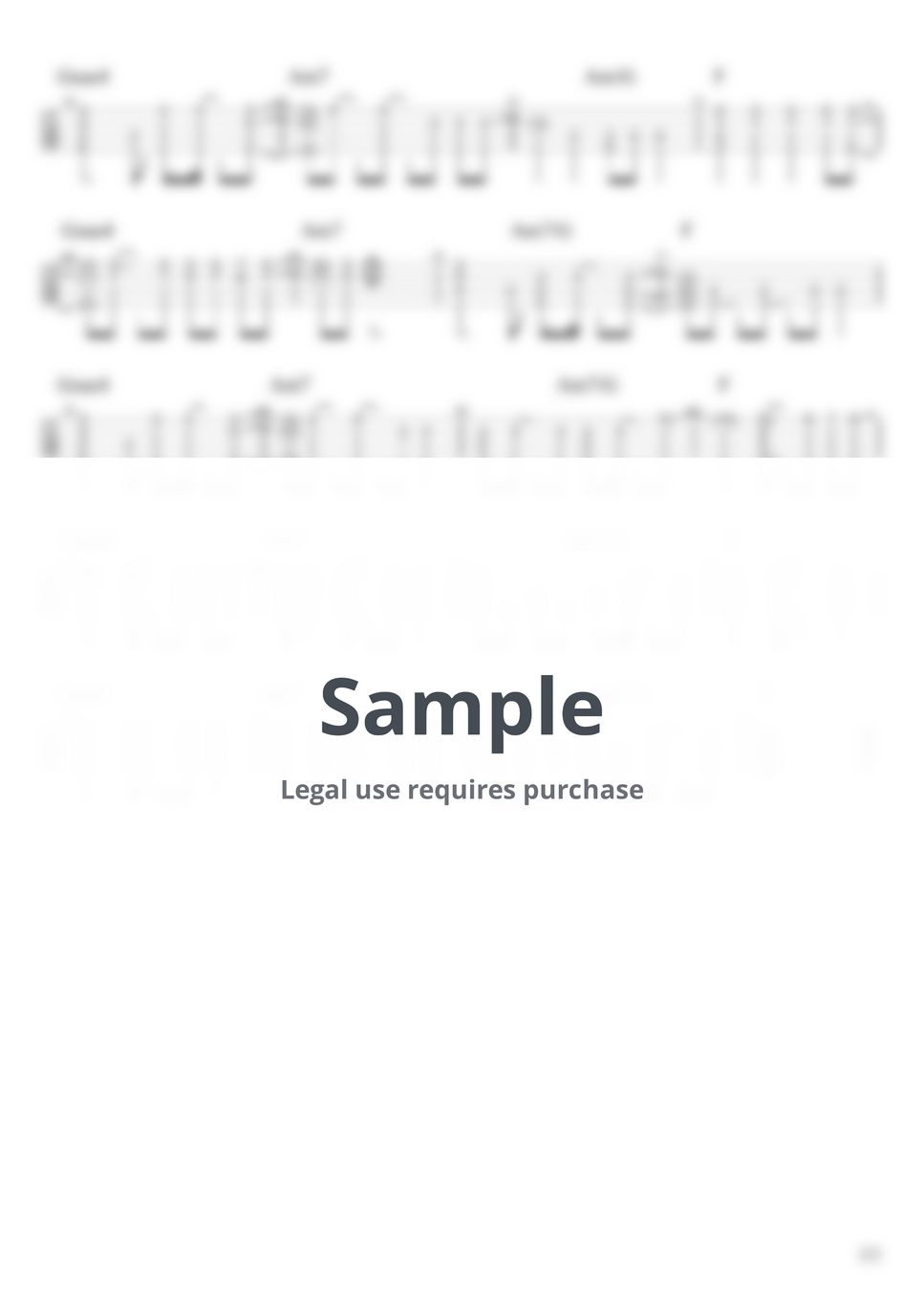 羊文学 more than words (Ukulele / LowG/Capo1) 악보 by 浩成